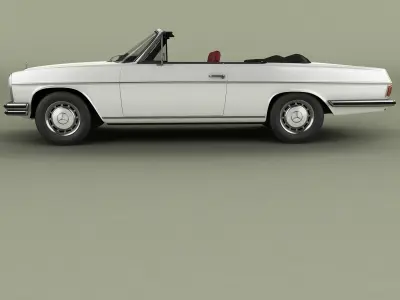 Mercedes-Benz W114 Convertible 3D model