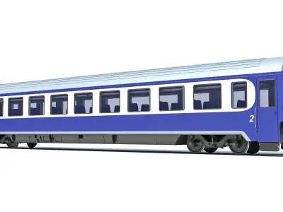 Passenger Car 9 3D model
