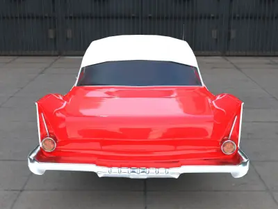 Plymouth Fury 1958  Low-poly 3D model