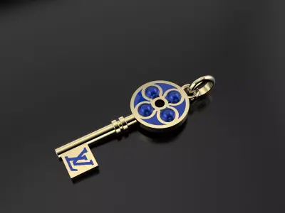 Louis Vuitton Key pendant 3D print model