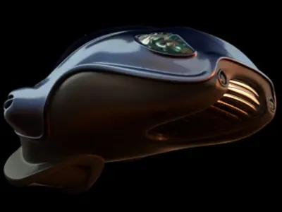 Futuristic Bug Car Model 3D model