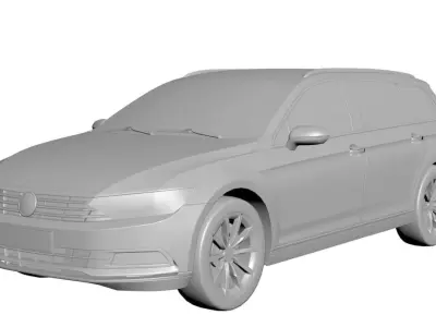 Comfortable family car  3D model