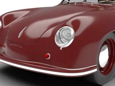 Porsche 356 1300 1952 3d model 3D model