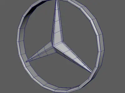 Mercedes Benz Truck Logo 3D model