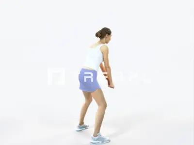 Aspiration 15L Digging Sports Woman Low-poly 3D model