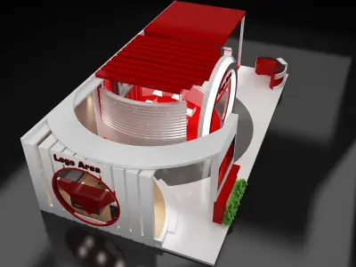 Booth Exhibition Stand a120 3D model