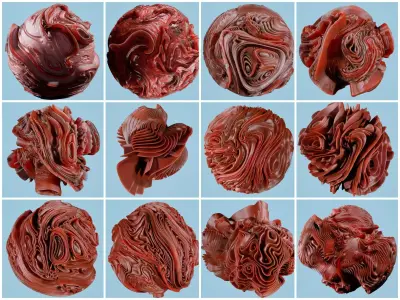 12 Folding Spheres 3D print model