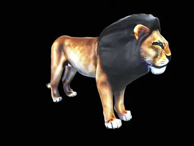 Lion Cartoon 3D model buy