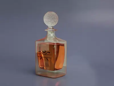 Par Excellence Custom Golf Whiskey Decanter  Free 3D model