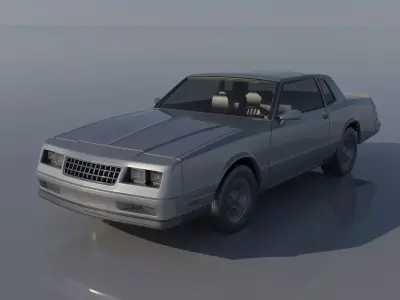 Chevrolet Monte Carlo SS 1987 3D print model
