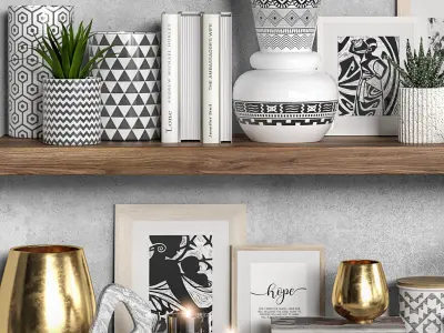 Decorative Set 12 3D model 5