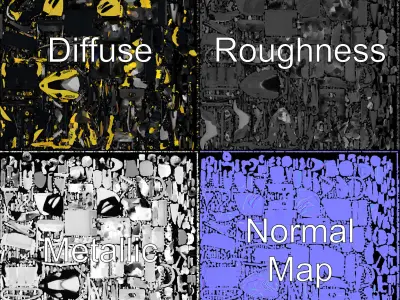 Sleek Snowmobile D Model Pack for Winter Adventures Low-poly 3D model