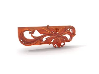 Ornate Wood Carving model pack Low-poly 3D model
