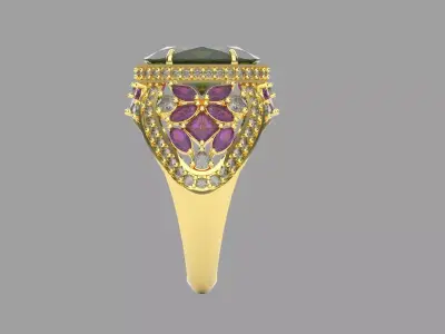  BRIDAL ENGAGEMENT RING 3D print model