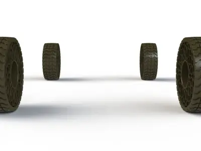 Airless tyre 3D print model