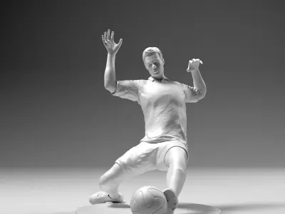 Footballer 02 Sledge Strike 02 Stl 3D print model