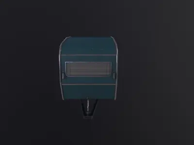 Caravan Trailer 3D Model Low-poly 3D model