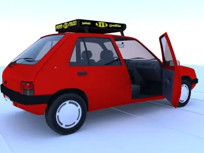 Moroccan taxi 3D model 3D model