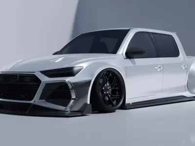Audi RS6 Avant 2020 Pickup HugoSilva 3D model