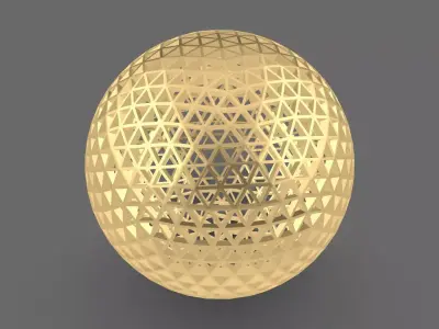 Geodesic Sphere Frame frequency 5 3D model