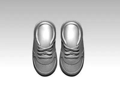 Realistic Sneaker Shoe High Detail 3D Printable Footwear Model 3D print model