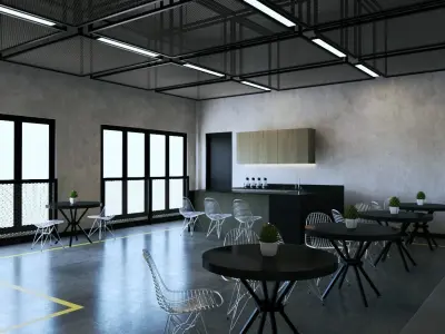 REALISTIC GYM INTERIOR 3D model