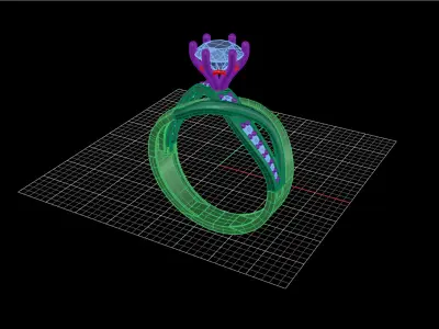 Solitaire Ring 33 3D print model