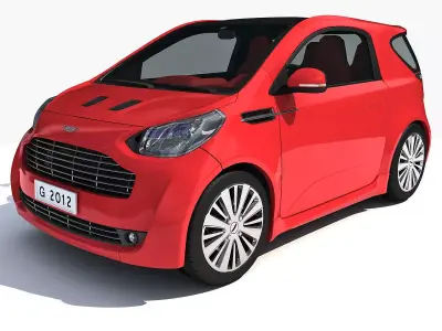 Red Aston Martin Cygnet Vehicle 3D model