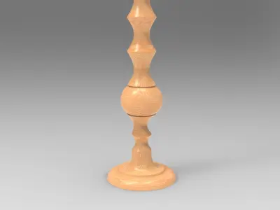 Mumu Candlestick Low-poly 3D model