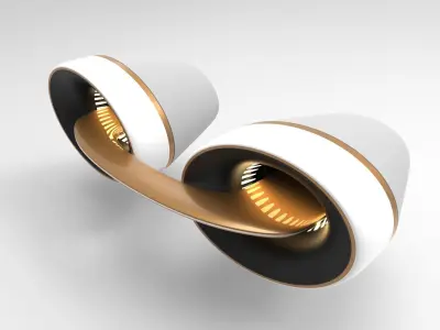 Automotive lights 3D model