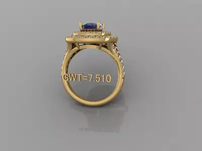 FASION UNIK RING 3D model 4