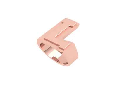 L  Ring 3D print model