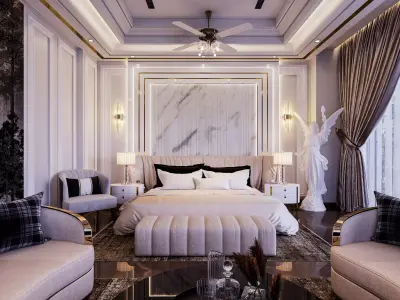 Luxury bedroom 3d model 3D model