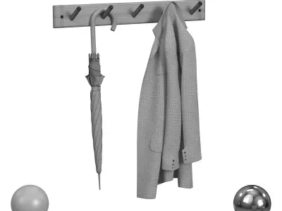 Sadie Wall Hooks 3D model