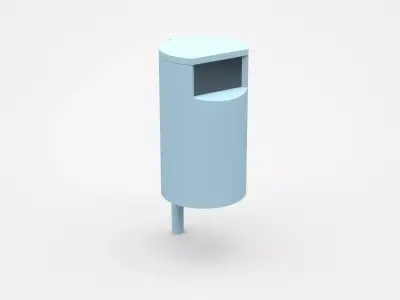 Fixable Trash Bin 3D model