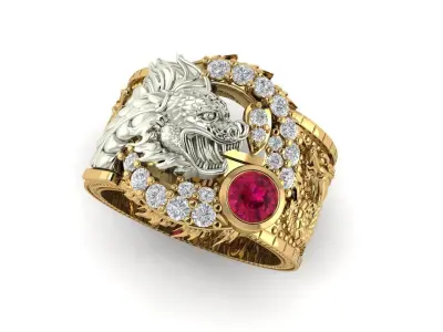 Dragon ring 3 3D print model
