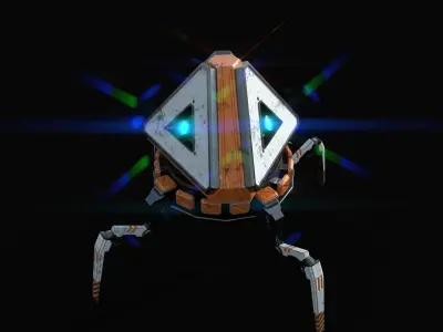 Apex  Pack Bot Low-poly 3D model