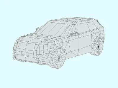 Land Rover Range Rover Velar Low-poly 3D model