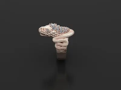 Snake Ring New Design Cad ANM 18 3D model