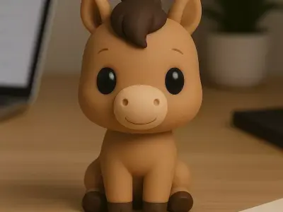 Horse - Kawaii Animals Collection 3D print model
