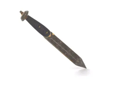 Ornate Viking Sword model pack Low-poly 3D model