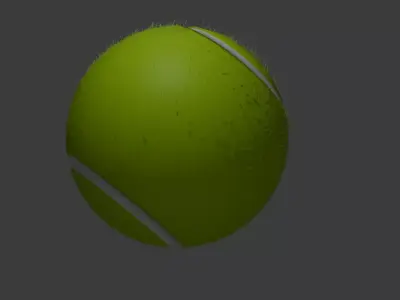 Tenis ball 3D model purchase