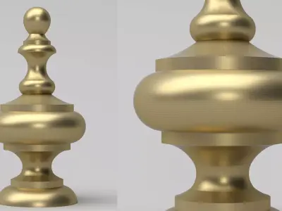 Elegant Finial  3D model