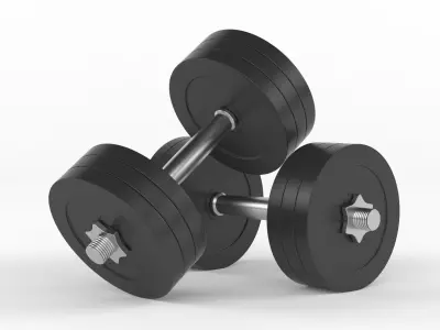 Protein with Dumbbell 3D model