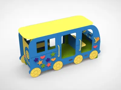  Playground for kids Car 3D model