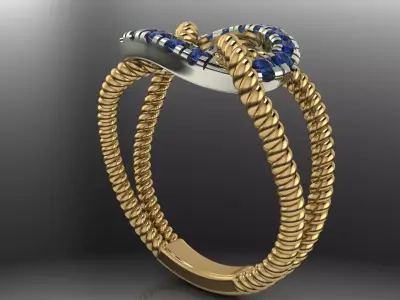 Cocktail ring 3D print model