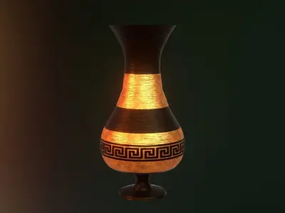 ancient greek pot 6 Low-poly 3D model