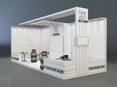 Booth Exhibition Stand a638b 3D model