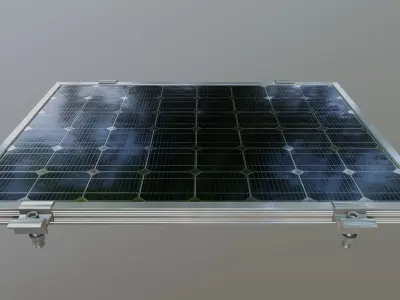 3-Solar Panel 20Wp 480x345x20mm 3D model