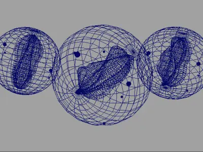 Marble balls Low-poly 3D model